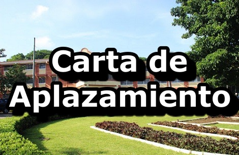 carta de aplazamiento