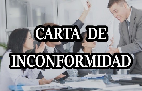 carta de inconformidad laboral